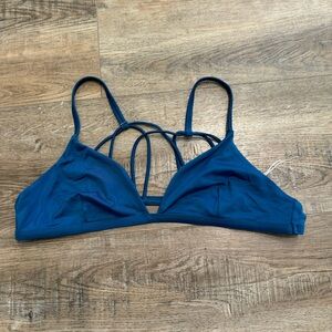 RVCA Women’s Blue Triangle Swim Top Size XL